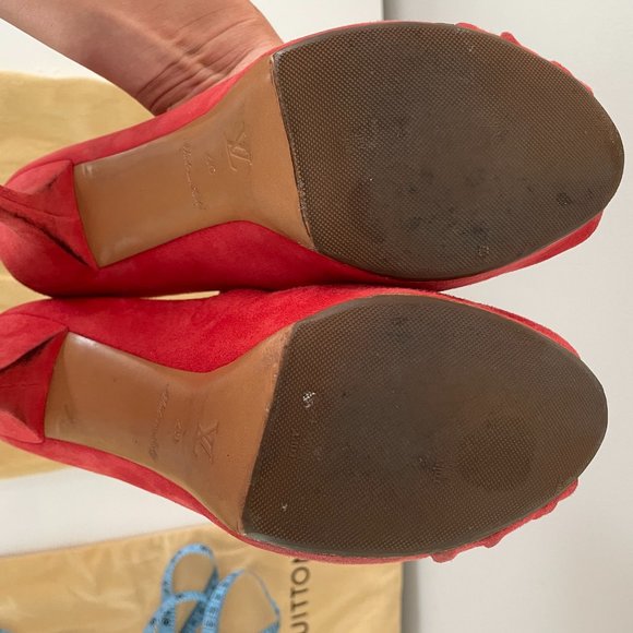Louis Vuitton open toe pumps size 9 (40) - Picture 4 of 9